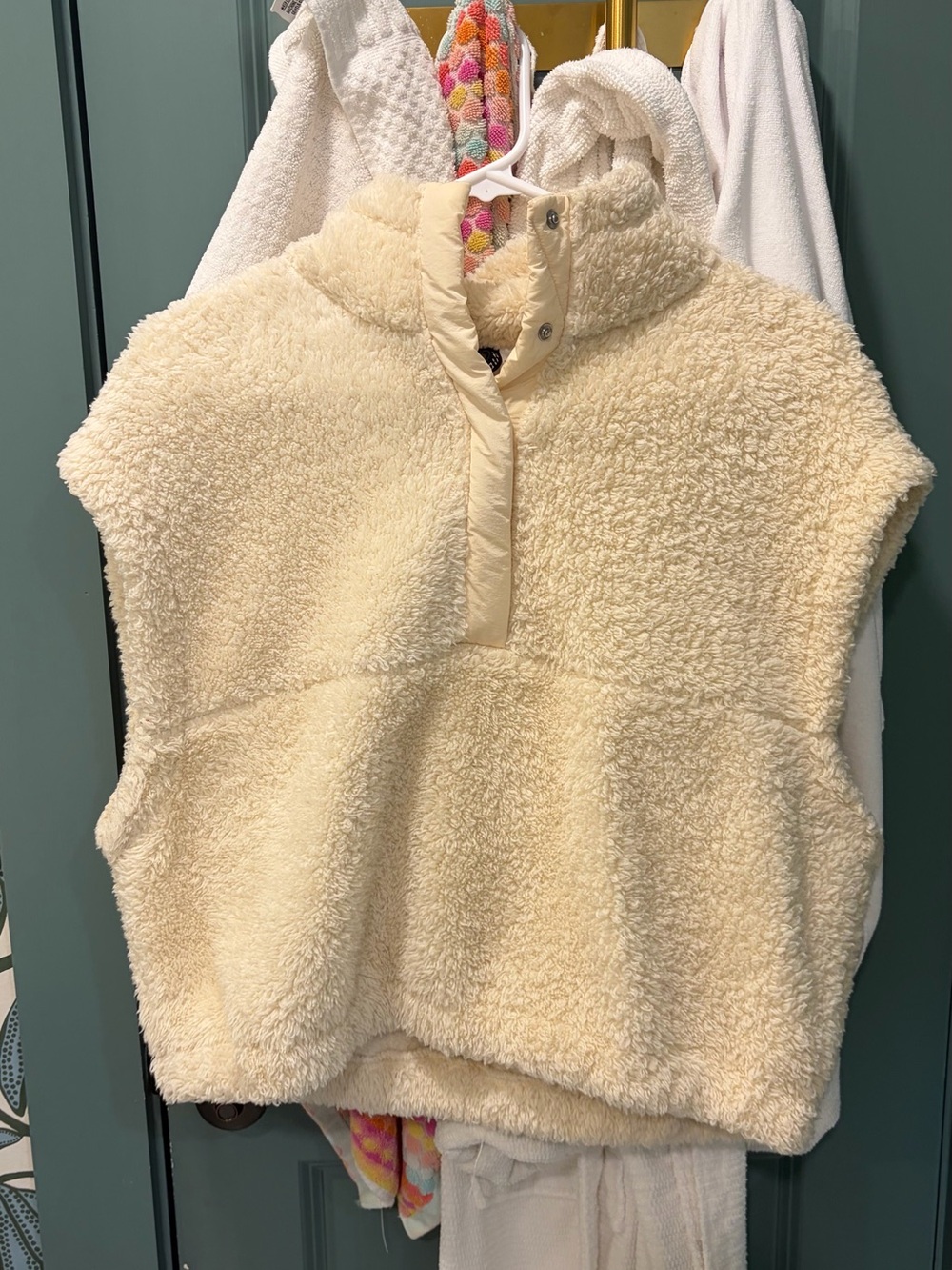 H&M Cream Sherpa Vest